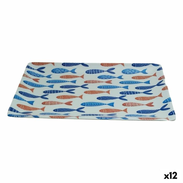 Bandeja de Aperitivos La Mediterránea Peces 30 x 20 x 2,5 cm (12 Unidades) Bandeja de Aperitivos La Mediterránea Peces 30 x 20 x 2,5 cm (12 Unidades)