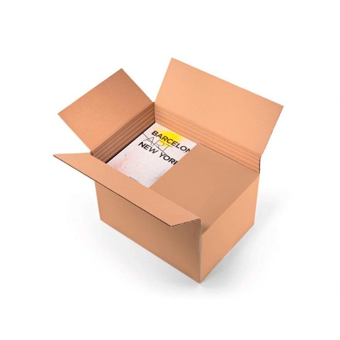 Caja Para Embalar Q-Connect Ultrarresistente Regulable En Altura Carton Canal Doble 7 mmcolor Kraft 350x325x280 mm 15 unidades 1