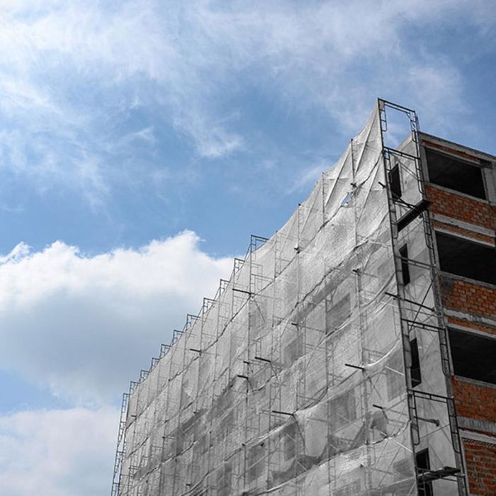 Fun And Go Malla de proteccion andamio 3 x 10 m para fachadas, resistente a la intemperie y rayos UV, blanca 1 Fun And Go Malla de proteccion andamio 3 x 10 m para fachadas, resistente a la intemperie y rayos UV, blanca 1