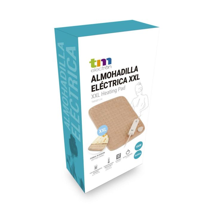 Almohadilla Eléctrica Lumbar Ajustable TM Electron 100 W 2 Almohadilla Eléctrica Lumbar Ajustable TM Electron 100 W 2
