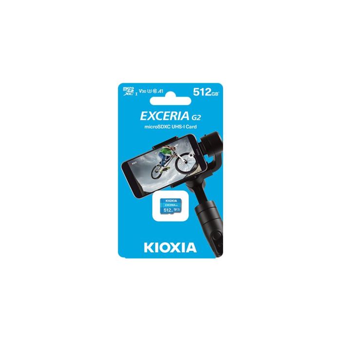 Kioxia LMEX2L512GG2 Tarjeta de Memoria MicroSDHC EXCERIA G2 512 GB Clase 10 U3 V30 para Grabación de Video 4K 1 Kioxia LMEX2L512GG2 Tarjeta de Memoria MicroSDHC EXCERIA G2 512 GB Clase 10 U3 V30 para Grabación de Video 4K 1