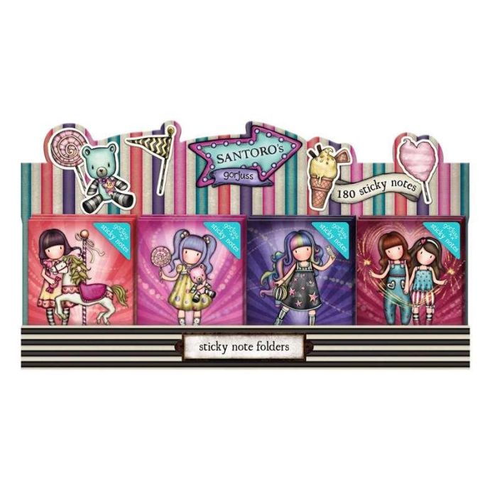 Display cuadernos notas adhesiva gorjuss™ fairground "carousel" 31,5x9,5x8,4cm