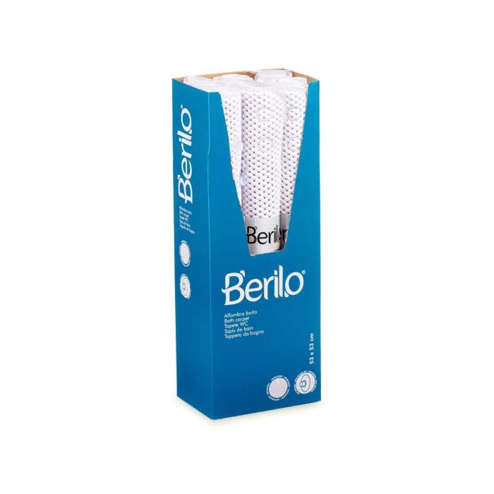 Alfombra Baño Antideslizante Goma Blanco Peq Berilo 6X53CM (6 Unidades) 2 Alfombra Baño Antideslizante Goma Blanco Peq Berilo 6X53CM (6 Unidades) 2