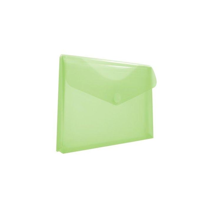 Dosier Sobre Office Box Fuelle Pp Velcro A4+ Verde Transparente 10 unidades