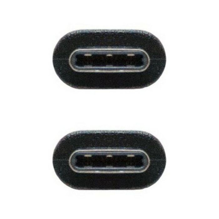 Cable USB-C 3.1 NANOCABLE 10.01.4101 Negro (1 m) 1 Cable USB-C 3.1 NANOCABLE 10.01.4101 Negro (1 m) 1