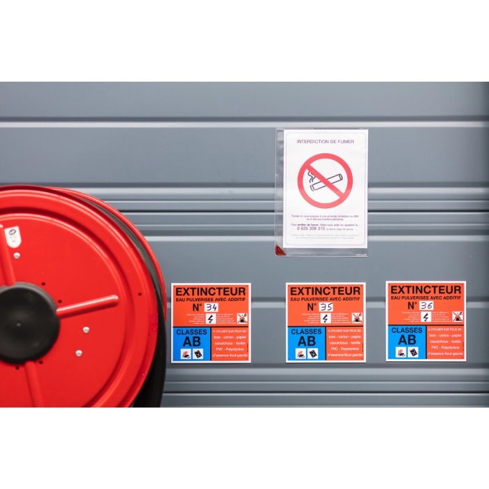 Djois Portacatalogos funda de presentacion adhesiva removible DIN A4 con esquina magnetica capacidad 10 hojas pack 5 unidades 2