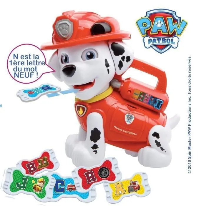 Vtech Patrulla Canina Marcus Juego Interactivo Educativo Idioma Francés con 26 Letras Vtech Patrulla Canina Marcus Juego Interactivo Educativo Idioma Francés con 26 Letras