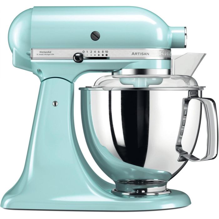 KitchenAid 5KSM175PSEIC Artisan - Robot de cocina, color azul hielo