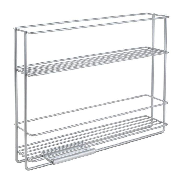 Metaltex Especiero deslizante In & out 2 estantes 28 x 6 x 22 cm con soporte adhesivo