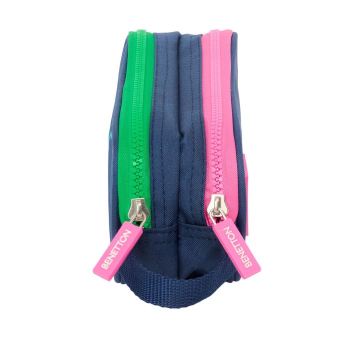 Portatodo Doble Benetton Damero Azul marino 21 x 8 x 6 cm 2 Portatodo Doble Benetton Damero Azul marino 21 x 8 x 6 cm 2