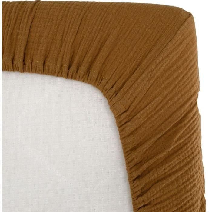 Domiva DOM3700948339916 Sábana Bajera Envolvente Au Fil de l'Eau Caramelo 60 x 120 cm Domiva DOM3700948339916 Sábana Bajera Envolvente Au Fil de l'Eau Caramelo 60 x 120 cm