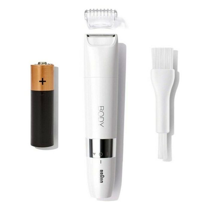 Braun BS1000 Recortadora de Cuerpo Eléctrica Seco Húmedo Multiusos para Hombres y Mujeres, Zonas Delicadas, Blanca 2