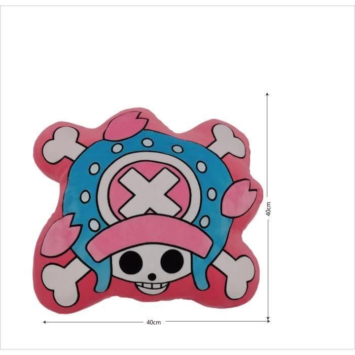 Cojín 3D - ONE PIECE - Logotipo de Tony Chopper - Microfibra - 40 cm 3 Cojín 3D - ONE PIECE - Logotipo de Tony Chopper - Microfibra - 40 cm 3