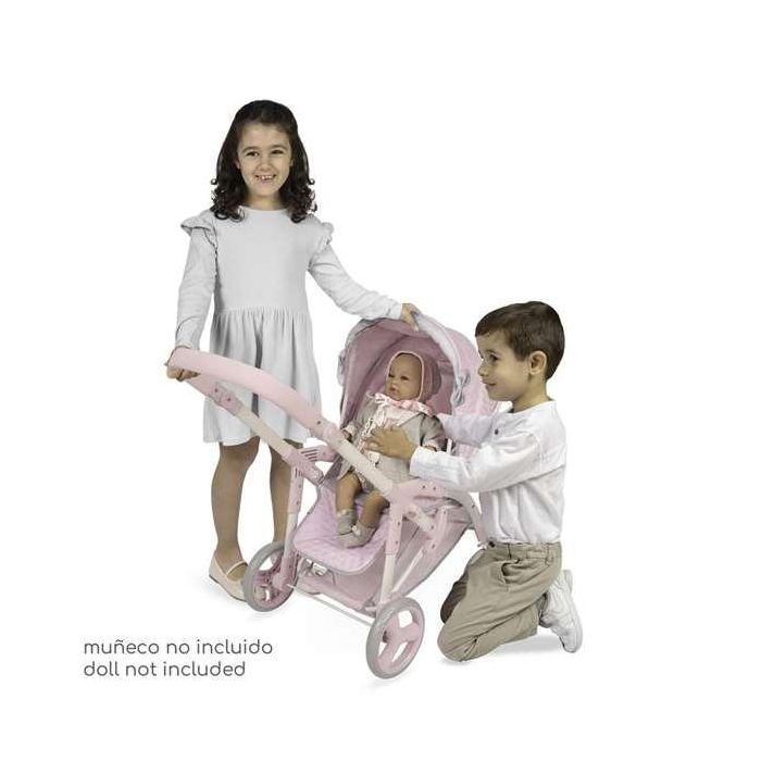 Coche de muñeca 3x1 plegable - para muñecas de hasta 48 cm. 3 Coche de muñeca 3x1 plegable - para muñecas de hasta 48 cm. 3