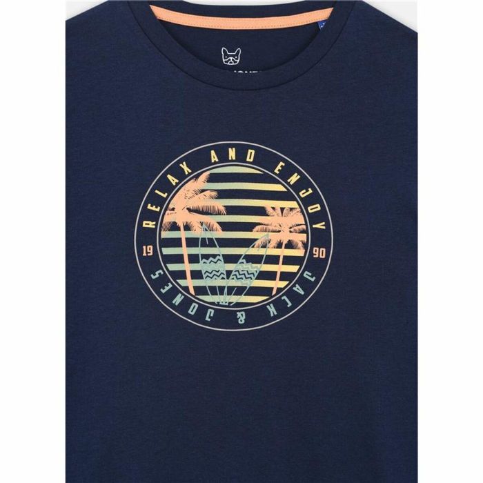Camiseta de Manga Corta Infantil Jack & Jones Jjsummer Smu Vibe Tee Azul marino 10 Años 1