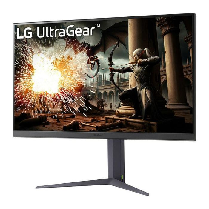 LG Monitor Gaming UltraGear 32" QHD IPS 180Hz 1ms, G-SYNC Compatible y AMD FreeSync, HDR400, Pantalla Sin Marco, Modelo 32GS75Q-B, Negro