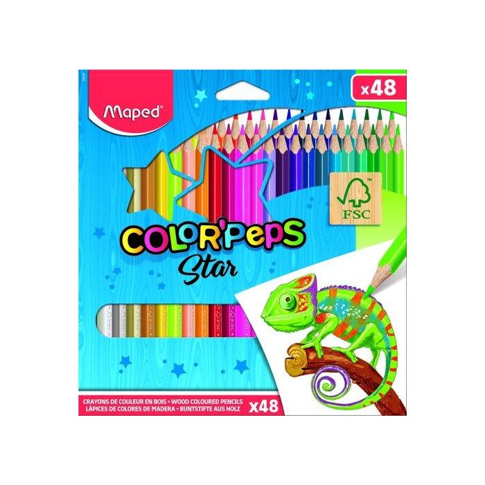 Lapices De Colores Maped Color Peps Estuche De 48