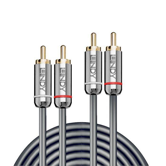 Lindy 1m Dual Phono Audio Cable, Cromo Line 1 Lindy 1m Dual Phono Audio Cable, Cromo Line 1