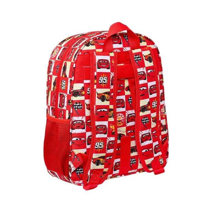 Mochila Escolar Cars Let's race Rojo Blanco (32 x 38 x 12 cm) 1