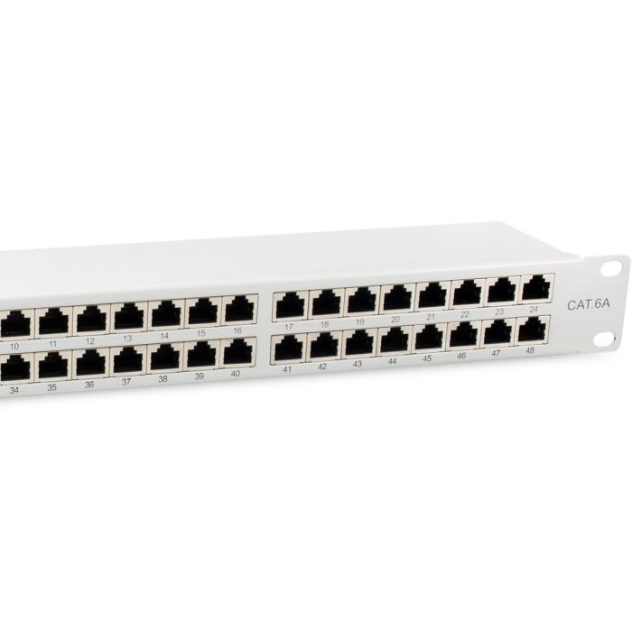 Equip Patchpanel 48x RJ45 Cat6A 19" FTP 1HE Premium hellgrau 2