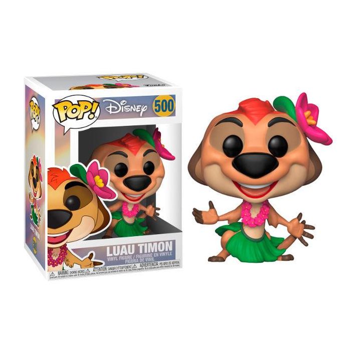 FUNKO Figura POP Disney El Rey Leon Luau Timon Vinilo 9cm