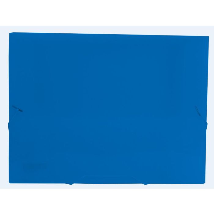 Carpeta Liderpapel Portadocumentos Gomas 36932 Polipropileno Din A4 Azul Translucido -Lomo 25 mm 1