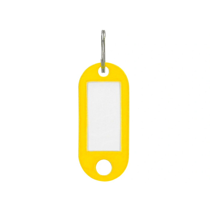 Q-connect Llavero Portaetiquetas Color Amarillo Expositor Caja 100 Unidades 1