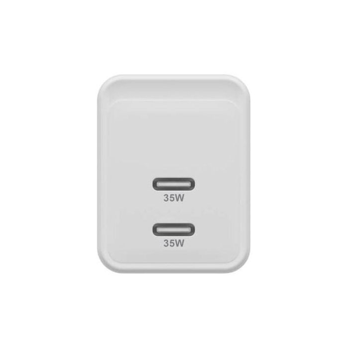 HYPER HJG35EU Cargador de Dispositivo Móvil para Smartphone y Auriculares, Carga Rápida, Blanco, Interior, Corriente Alterna, 2 Puertos USB Tipo C 6
