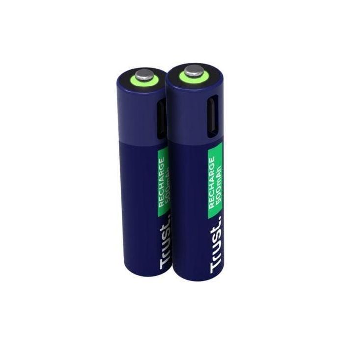 Pack de 2 Pilas AAA Trust 25585/ Recargables Pack de 2 Pilas AAA Trust 25585/ Recargables