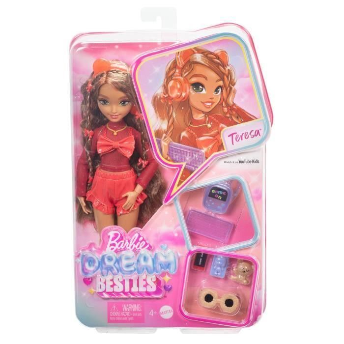 Muñeca Barbie Dream Besties Teresa Hyc23 Mattel 1 Muñeca Barbie Dream Besties Teresa Hyc23 Mattel 1