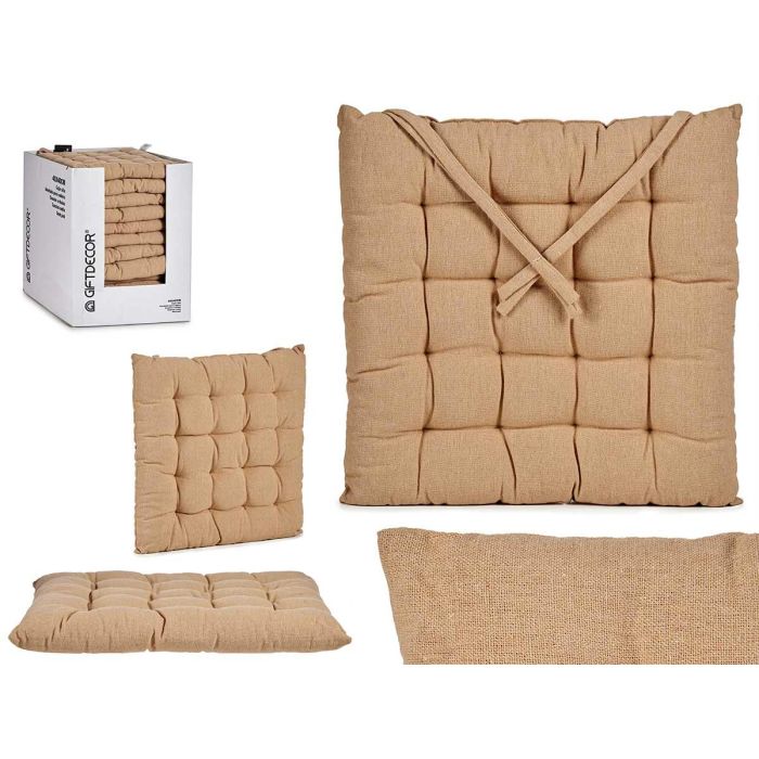 Cojin Silla Liso Beige Giftdecor 40X5CM (12 Unidades) Cojin Silla Liso Beige Giftdecor 40X5CM (12 Unidades)
