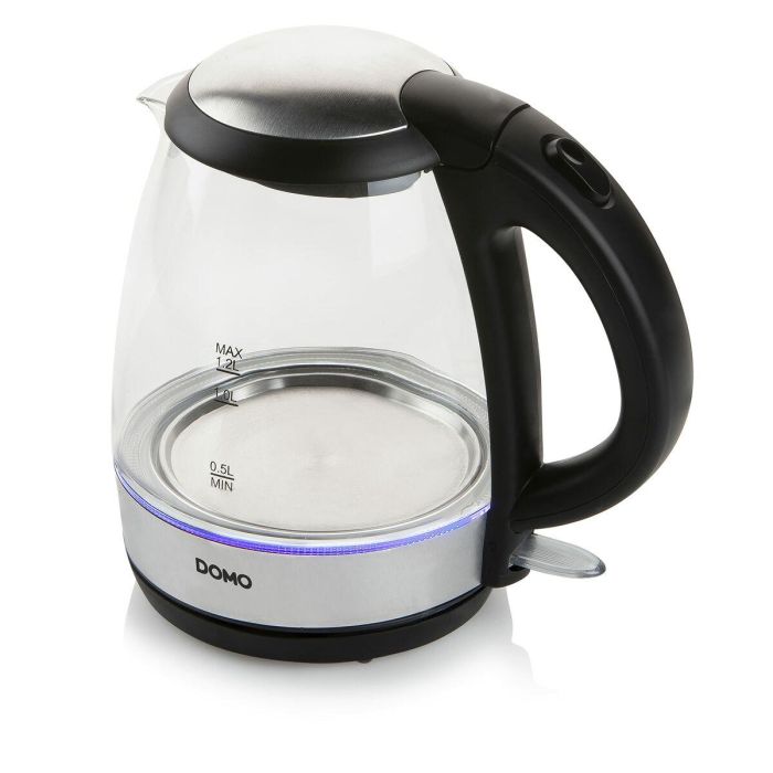 Hervidor DOMO DO9218WK Plateado Acero Inoxidable Cristal 2200 W 1,2 L 8 Hervidor DOMO DO9218WK Plateado Acero Inoxidable Cristal 2200 W 1,2 L 8