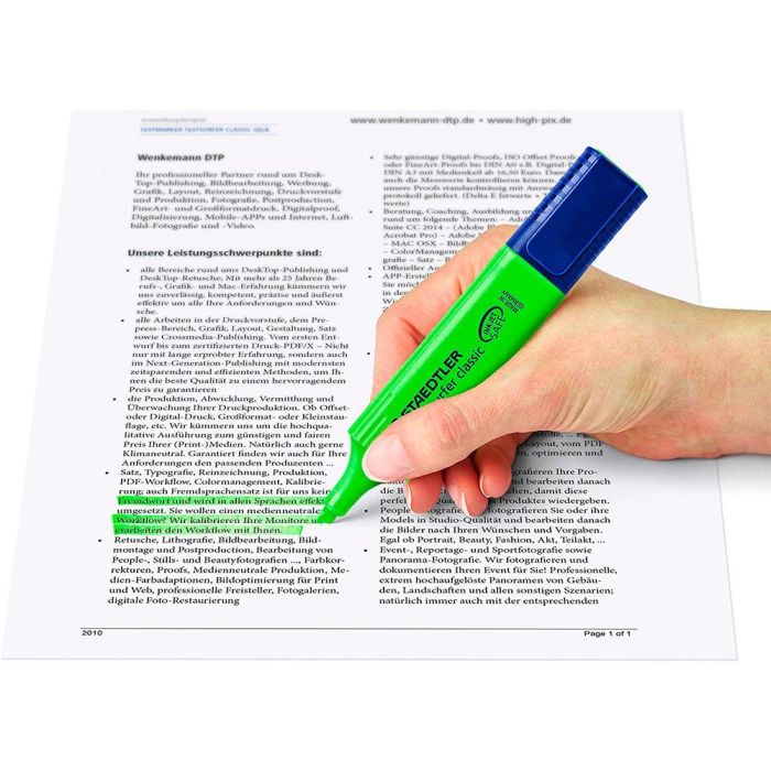 Rotulador Staedtler Textsurfer Classic 364 Fluorescente Verde 10 unidades 5