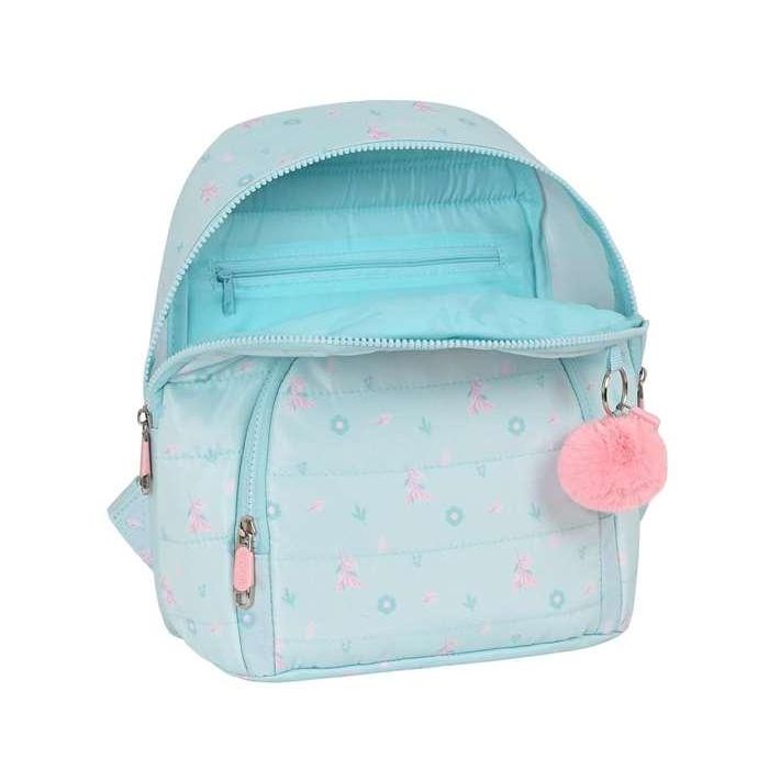 Safta Mini Mochila Moos "Garden" Azul Turquesa 25x30x13cm Acolchado Rolling Printing 3 Safta Mini Mochila Moos "Garden" Azul Turquesa 25x30x13cm Acolchado Rolling Printing 3