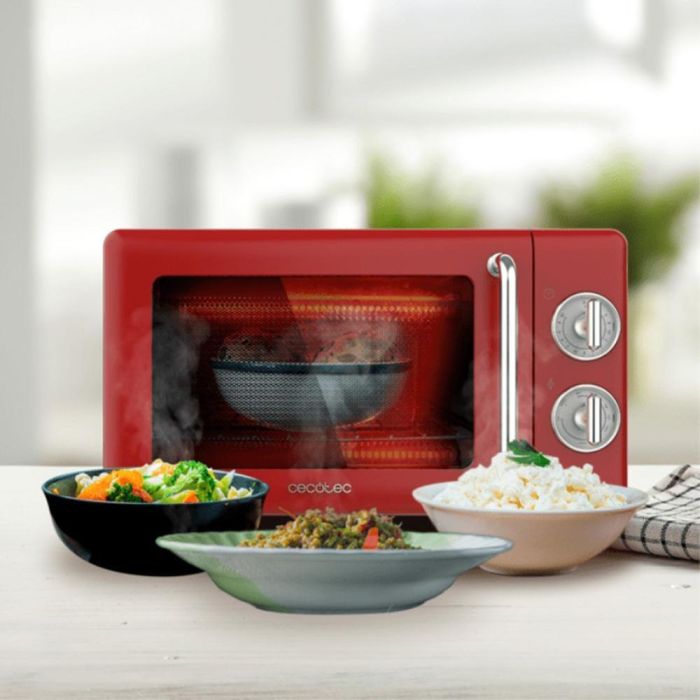 Microondas Cecotec Proclean 3110 Retro Rojo 700 W 20 L