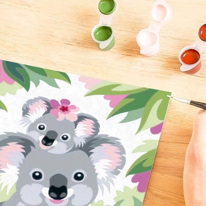 Ravensburger RAV00025833 CreArt Kids: Kit de Pintura por Números Koala Mamá y Bebé, Lienzo 18x24 cm, A partir de 9 años 5