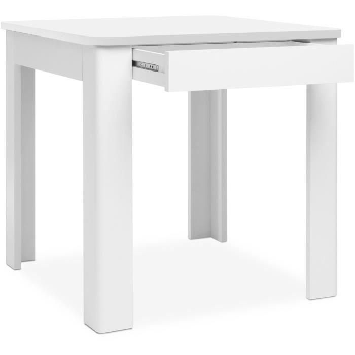 Mesa OSLO - Rectangular - 4 personas - 80 x 77 x 80 cm - Blanca Mesa OSLO - Rectangular - 4 personas - 80 x 77 x 80 cm - Blanca