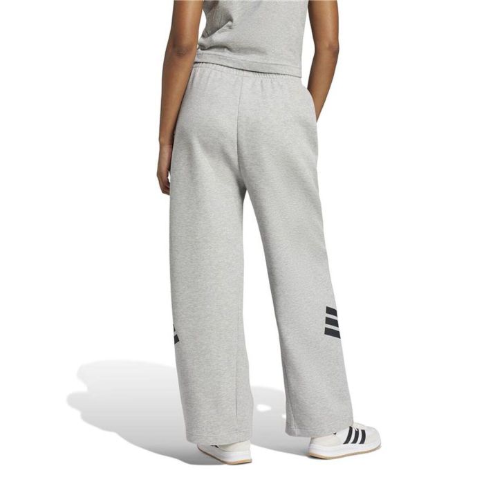 Pantalón Largo Deportivo Adidas Future Icons 3stripes Gris Mujer 3