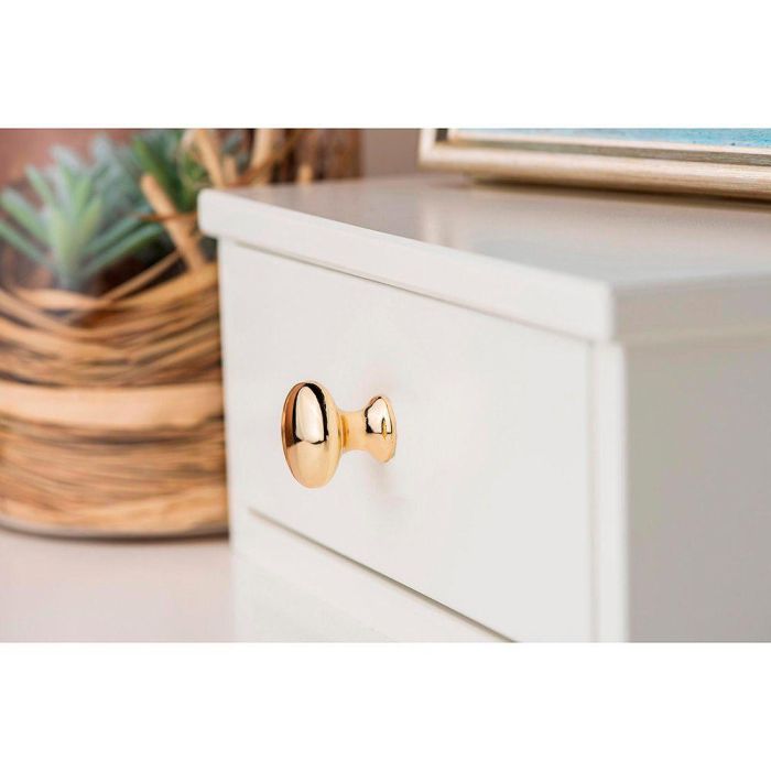 Rei Pomo Redondo para Mueble Zamak Acabado Oro Mod. 760 Ø25mm Blister 4 Unidades Rei Pomo Redondo para Mueble Zamak Acabado Oro Mod. 760 Ø25mm Blister 4 Unidades