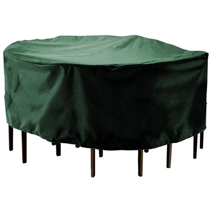 Altadex Funda Protectora para Mesa y Sillas Ø325x90cm, Poliéster 240g/m² Impermeable y Transpirable, Uso Interior/Exterior, Verde 1 Altadex Funda Protectora para Mesa y Sillas Ø325x90cm, Poliéster 240g/m² Impermeable y Transpirable, Uso Interior/Exterior, Verde 1