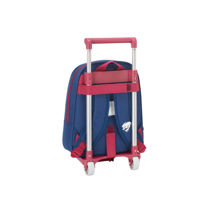 Safta Mochila 524+Carro 705 Levante UD Azul y Granate 27x33x10 cm 1