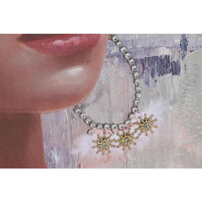 DKD Home Decor Cuadro Colonial Beige Multicolor 3 x 100 x 70 cm (2 Unidades) Hecho a Mano 3