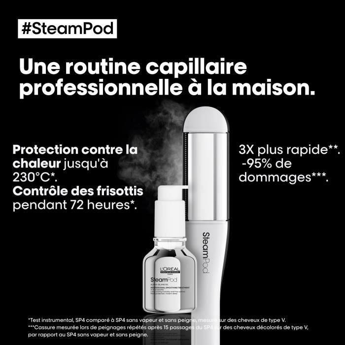 SteamPod 4 - Plancha y rizador de pelo a vapor profesional - L'OREAL PROFESSIONNEL - 3 Temperaturas - Herramienta + Tratamiento Alisador Concentrado 1 SteamPod 4 - Plancha y rizador de pelo a vapor profesional - L'OREAL PROFESSIONNEL - 3 Temperaturas - Herramienta + Tratamiento Alisador Concentrado 1