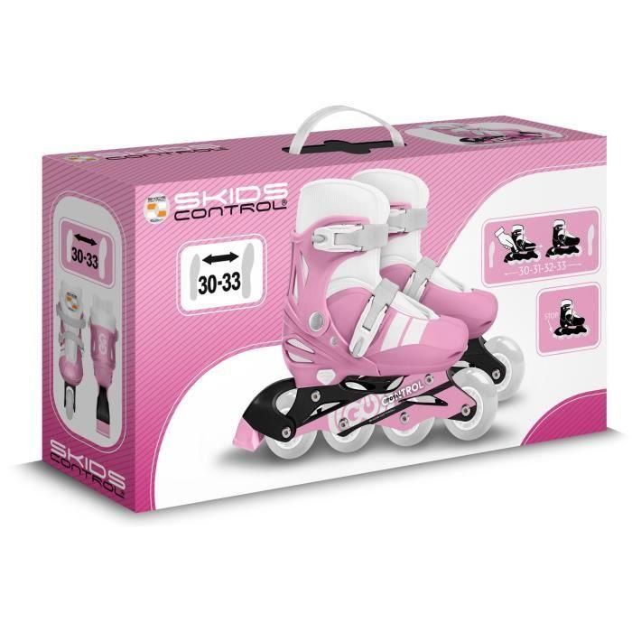Stamp STA3496271873028 - Patines en línea ajustables SKIDS CONTROL Talla 30-33 Rosa 2 Stamp STA3496271873028 - Patines en línea ajustables SKIDS CONTROL Talla 30-33 Rosa 2