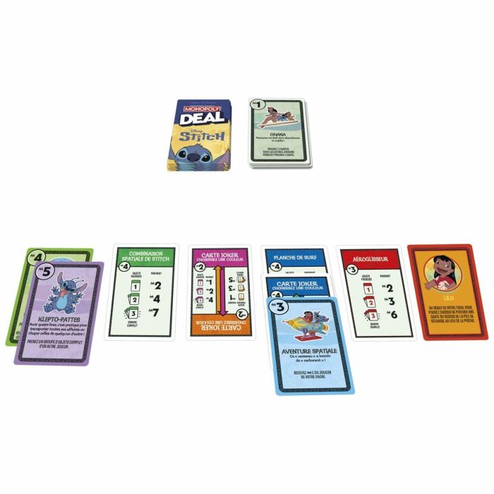 Hasbro HASG2975101 Monopoly Deal Stitch Juego de Cartas Rápido para 15 Minutos a Partir de 8 Años 3