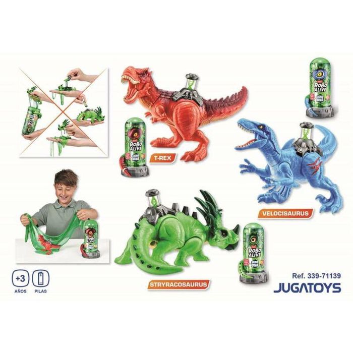 Figura dinosaurio robo alive dino dna, con slime - modelos surtidos 2 Figura dinosaurio robo alive dino dna, con slime - modelos surtidos 2