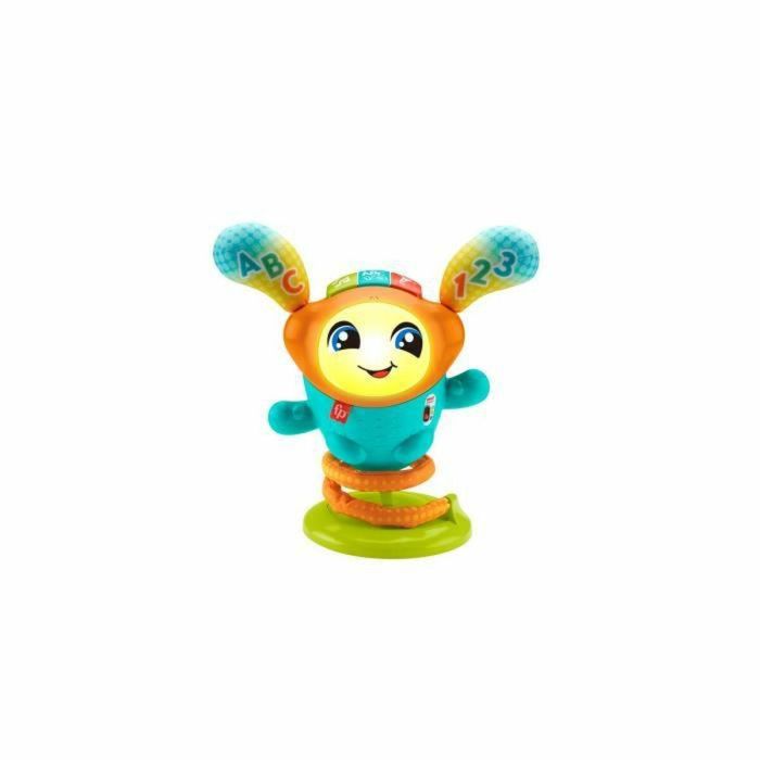 Fisher Price MATHJP88 DJ Robot Bailarín Rebotador, Juguete Interactivo de Estimulación para Bebés de Primera Edad +9 Meses