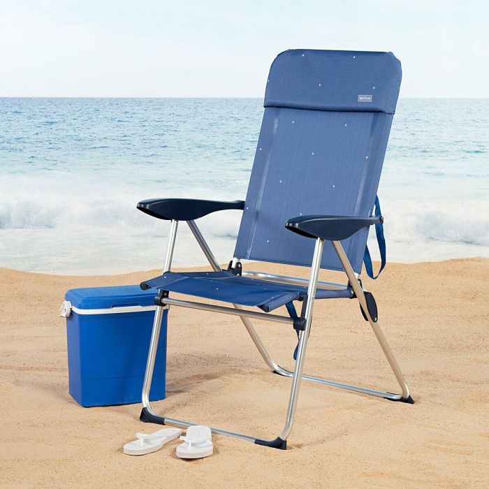 Silla de Playa Aktive 48 x 110 x 65 cm (2 Unidades) 5 Silla de Playa Aktive 48 x 110 x 65 cm (2 Unidades) 5