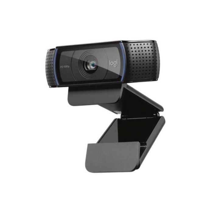 Logitech 960-001055 Webcam C920 HD Pro 1080p Full HD 30fps para Videollamadas, Audio Estéreo, Enfoque Automático y Corrección de Iluminación 1