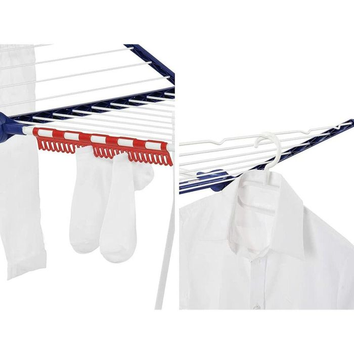 Leifheit PEGASUS 200 Tendedero de Ropa Confort - 20m Colgado, Alas 107cm, 2 Soportes Pequeños, 167x66x87cm 3